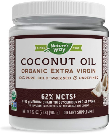 NATERES WAY COCONUT OIL ORGANIC 448G
